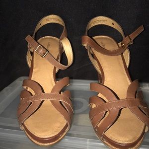 Bass & Co. Brown Heel Sandals